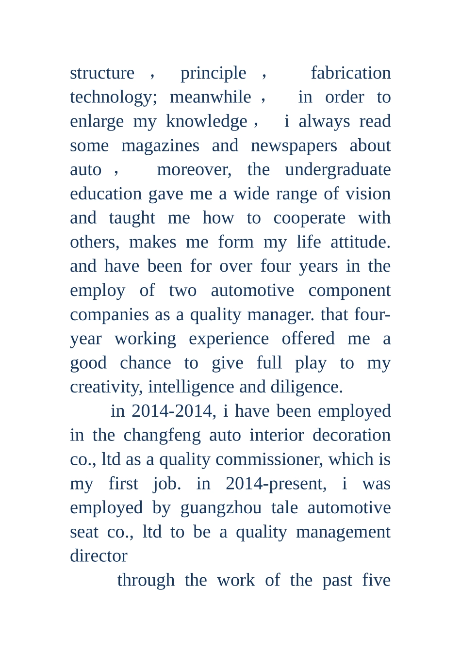 大学生英文自我介绍范文带翻译(精选多篇)_第2页