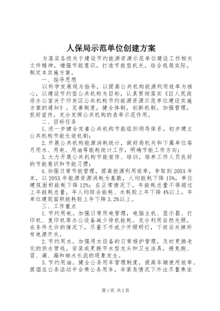 人保局示范单位创建方案