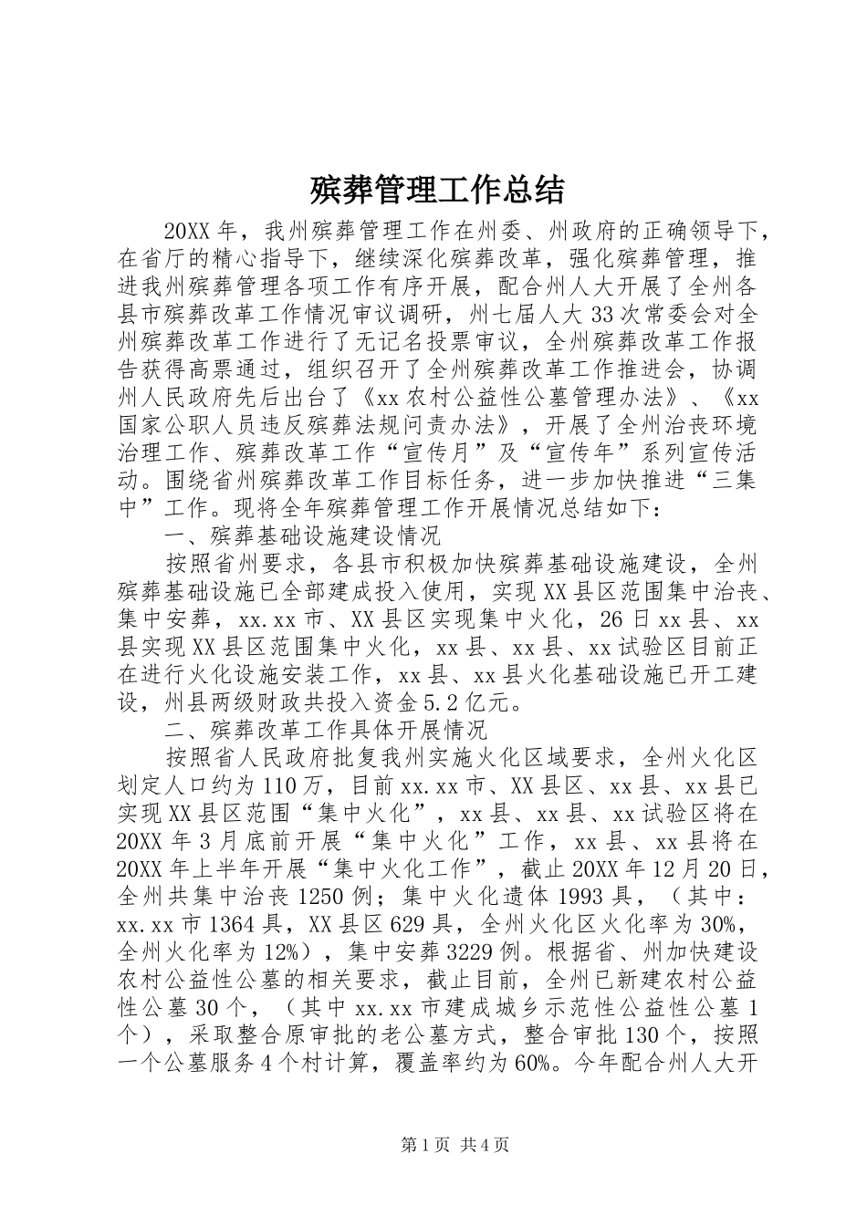 殡葬管理工作总结_第1页