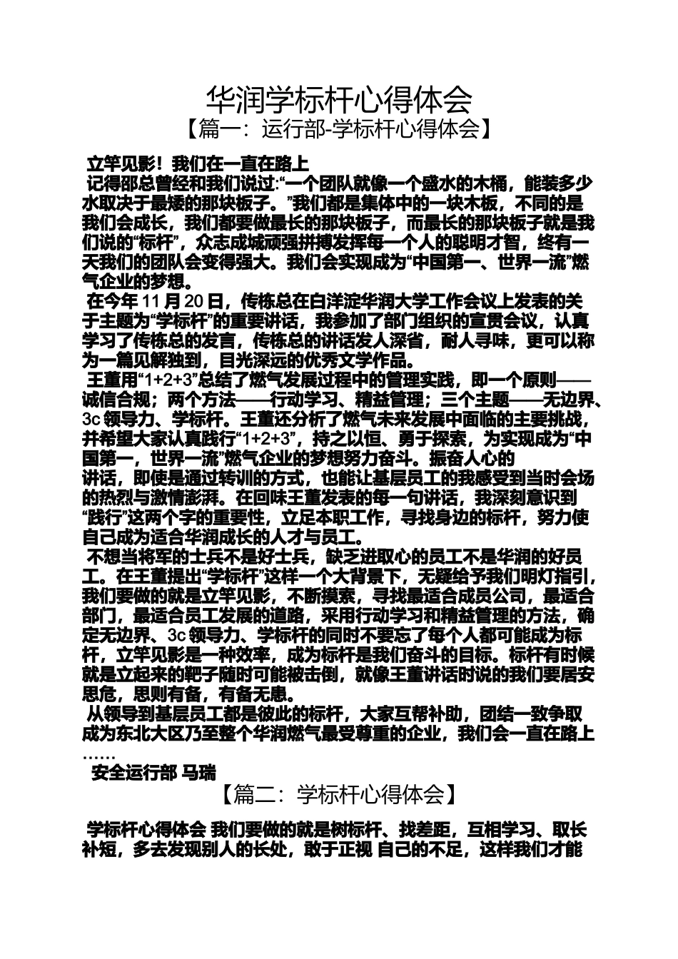 华润学标杆心得体会_第1页