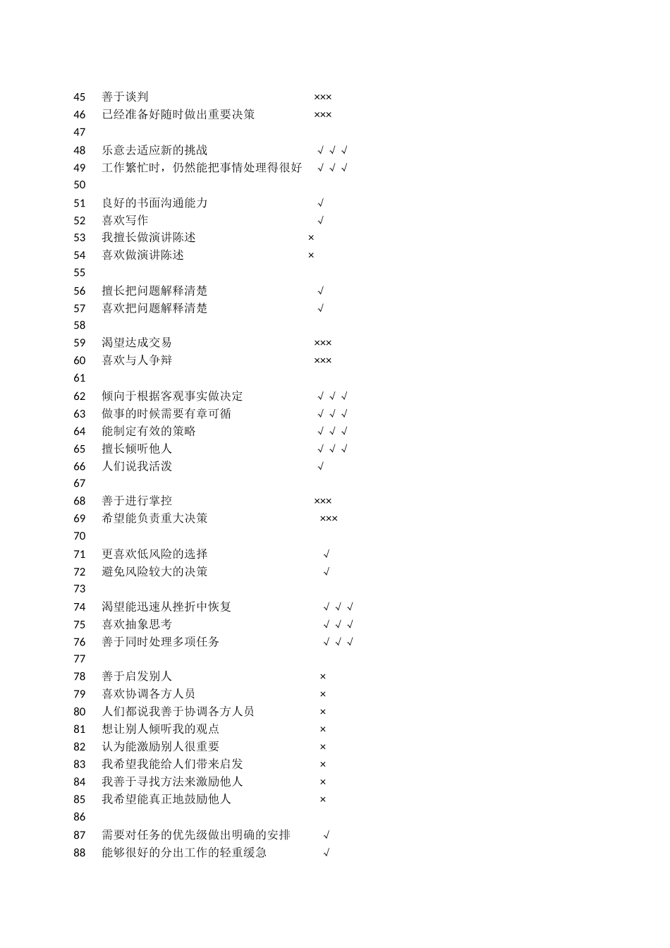 华为性格测试题库_第2页