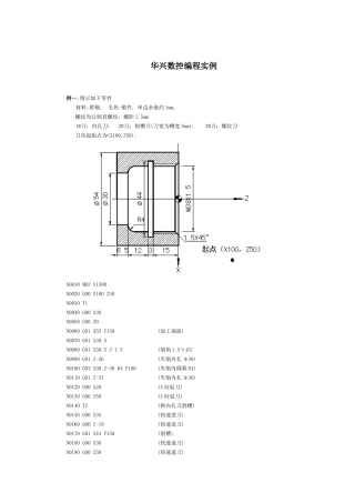 华兴数控编程实例
