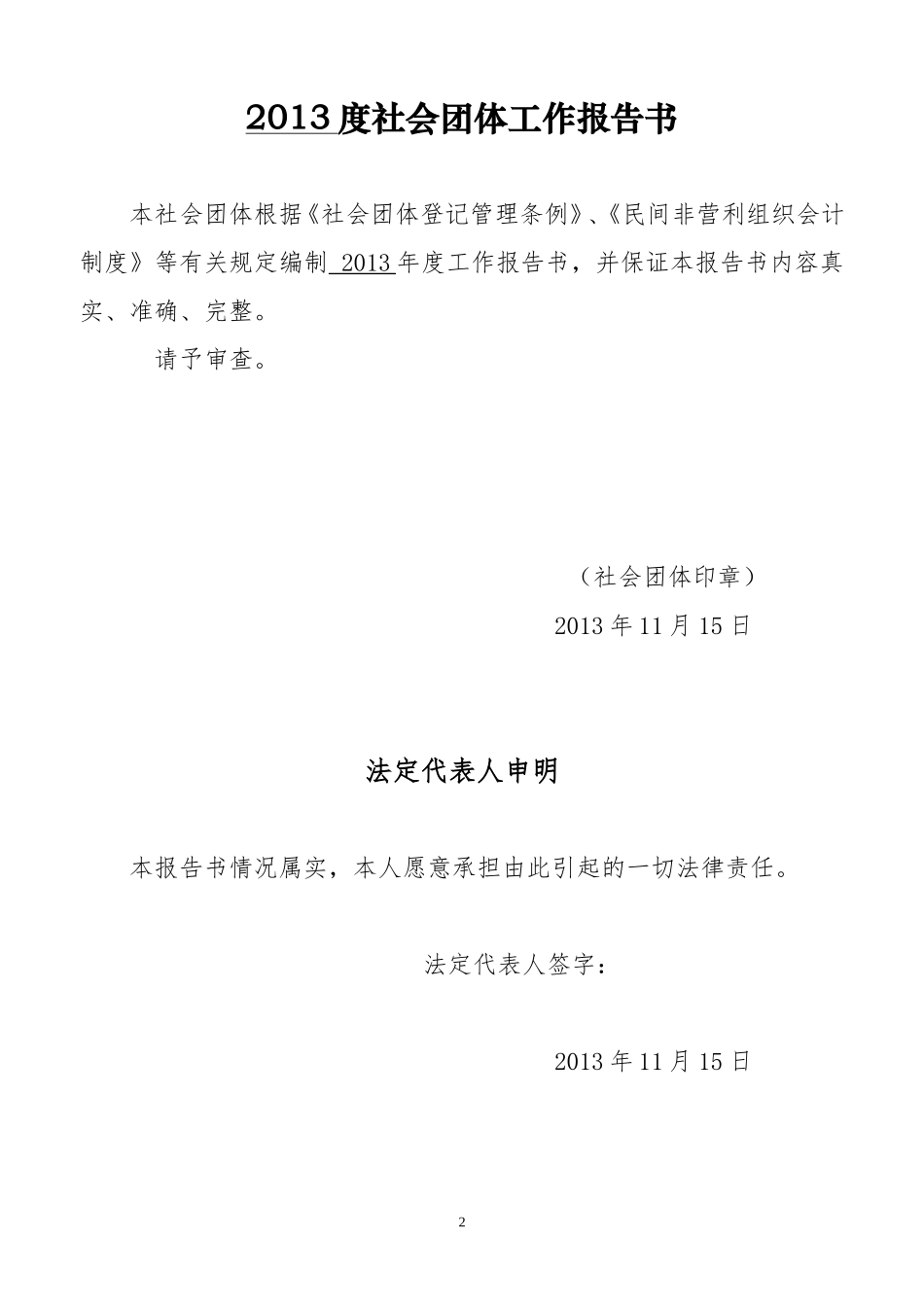 协会年检报告书(正式)20131_第2页