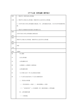 千千心结-与君化解