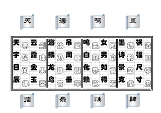 千字文快速记忆