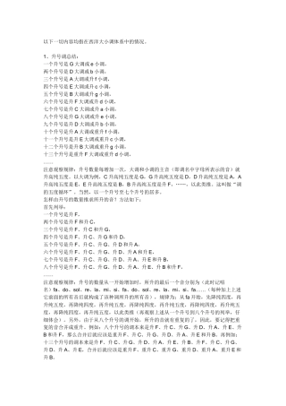 升调和降调规则