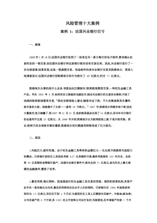 十大经典风险管理案例.pdf