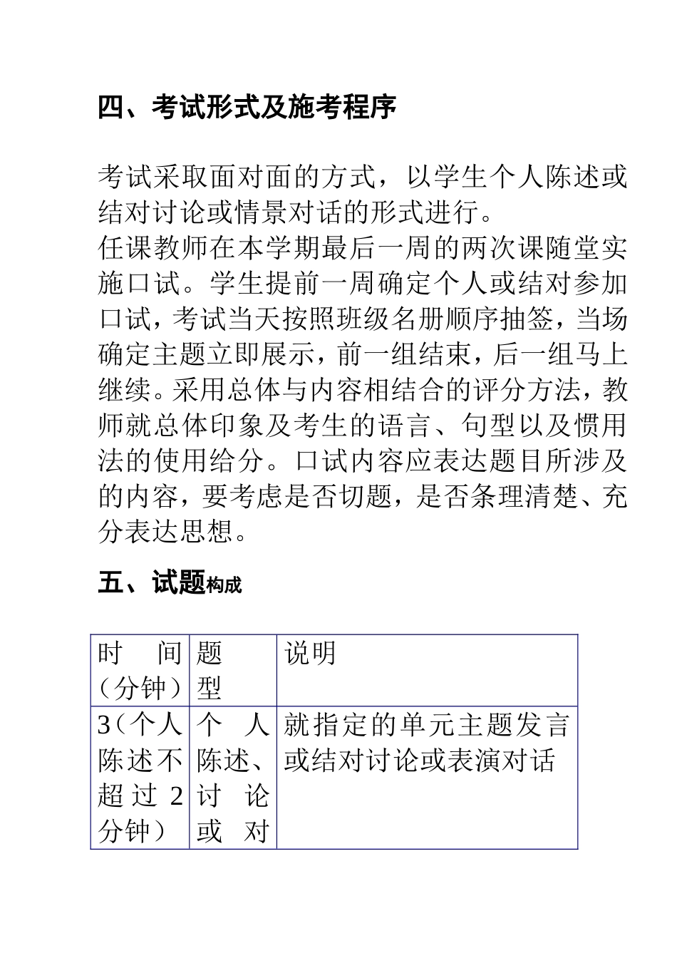 华中科技大学09级英语口语考试试题_第3页