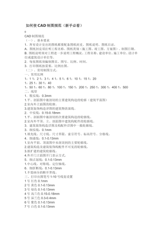 十年绘图员谈CAD制图规范(建筑者必看)