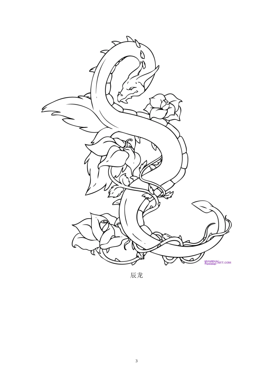 十二生肖简笔画(同名6788)_第3页