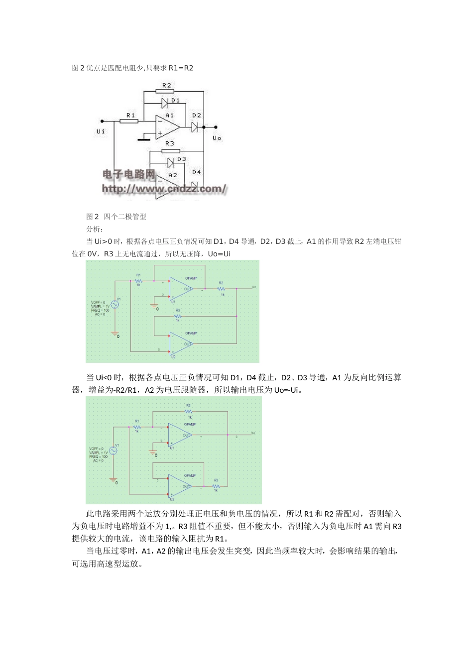 十个精密整流电路的详细分析_第2页