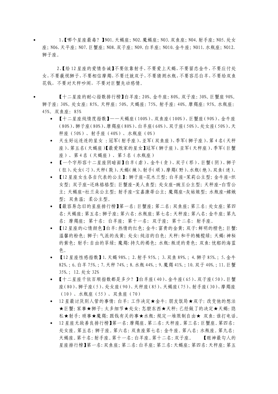 十二星座测试_第1页