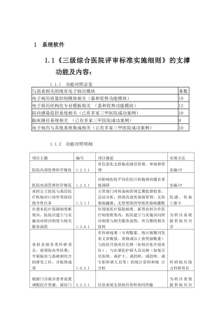 医院等级评审功能支撑解析