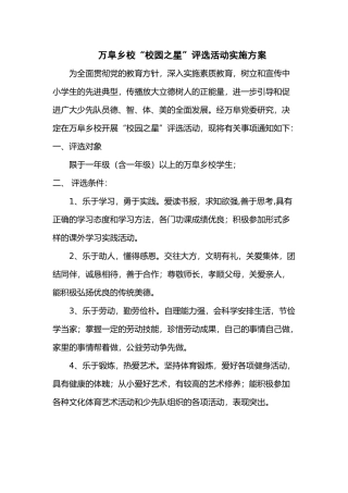 十佳好少年评选