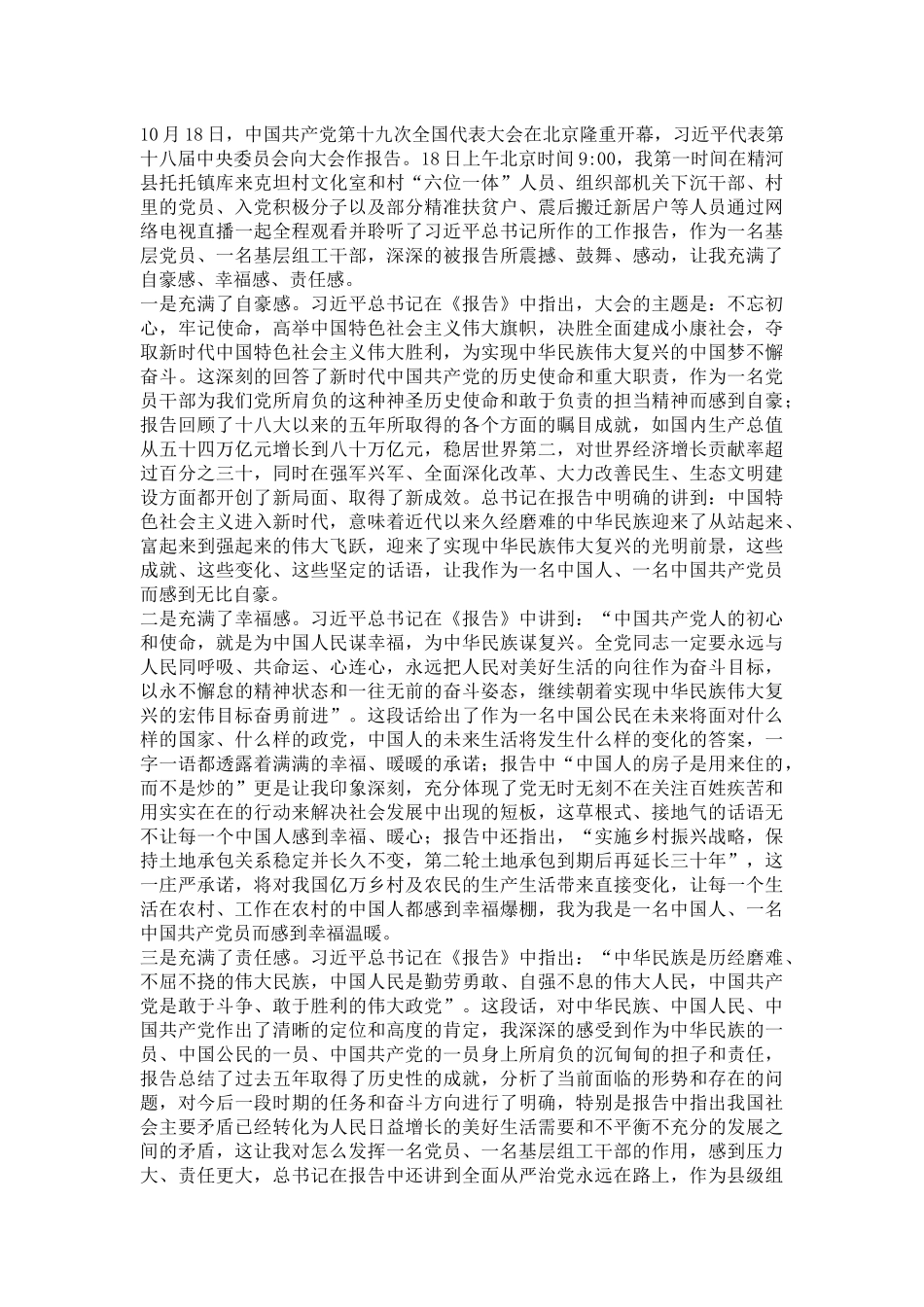 十九大思想汇报_第3页