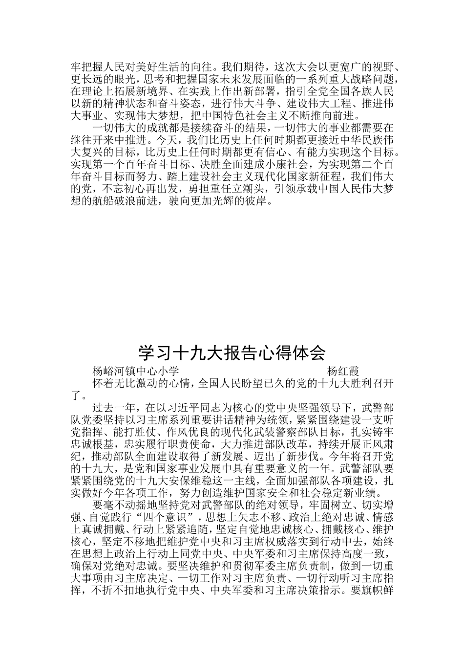 十九大学习心得体会_第2页