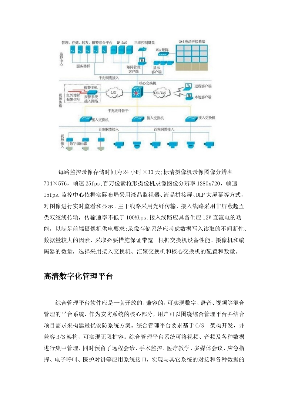 医院高清监控方案_第2页