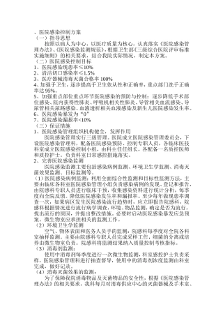 医院感染控制方案
