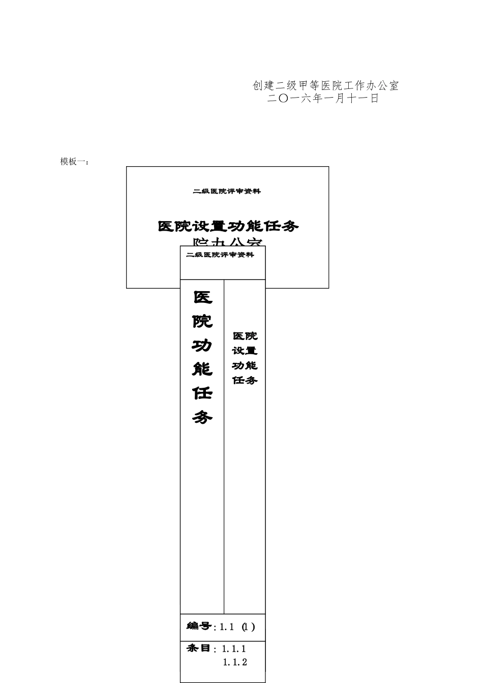 医院创二甲资料格式规范_第3页