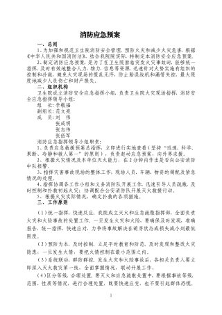 医院各类突发事件应急预案