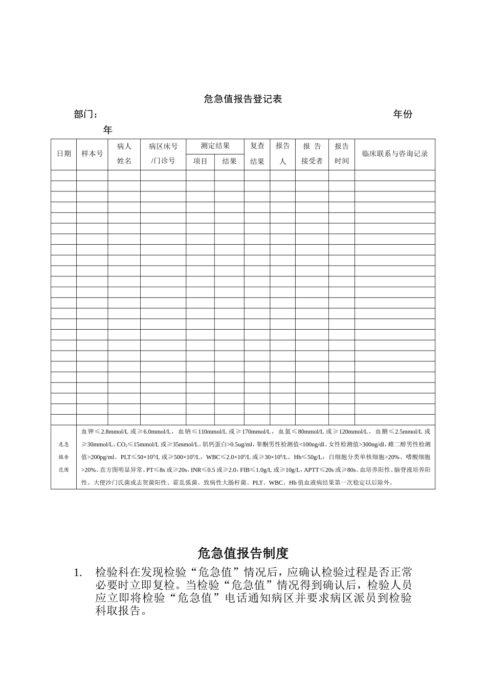 医院检验科危急值报告制度_第2页
