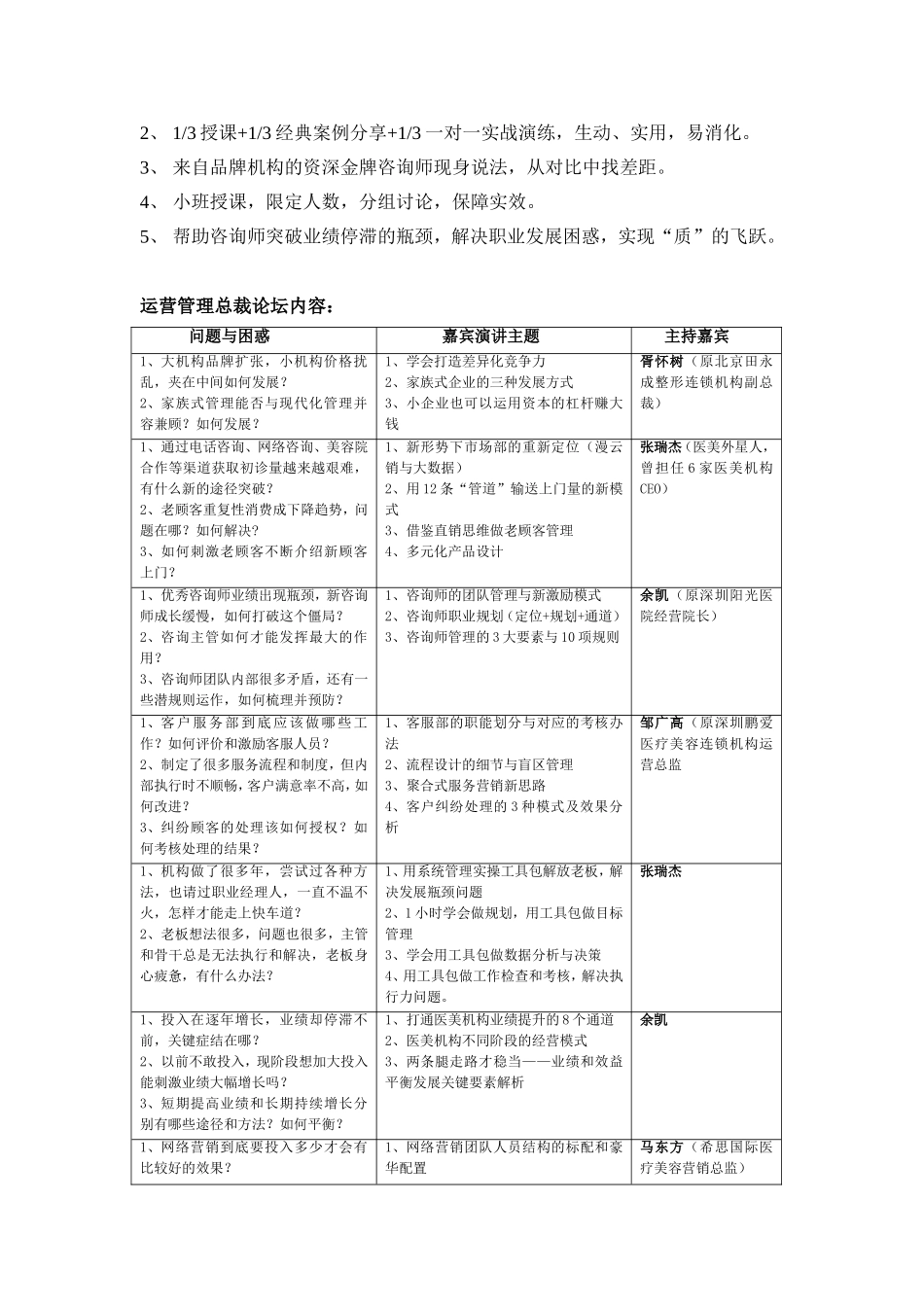 医美机构运营管理总裁论坛_第2页