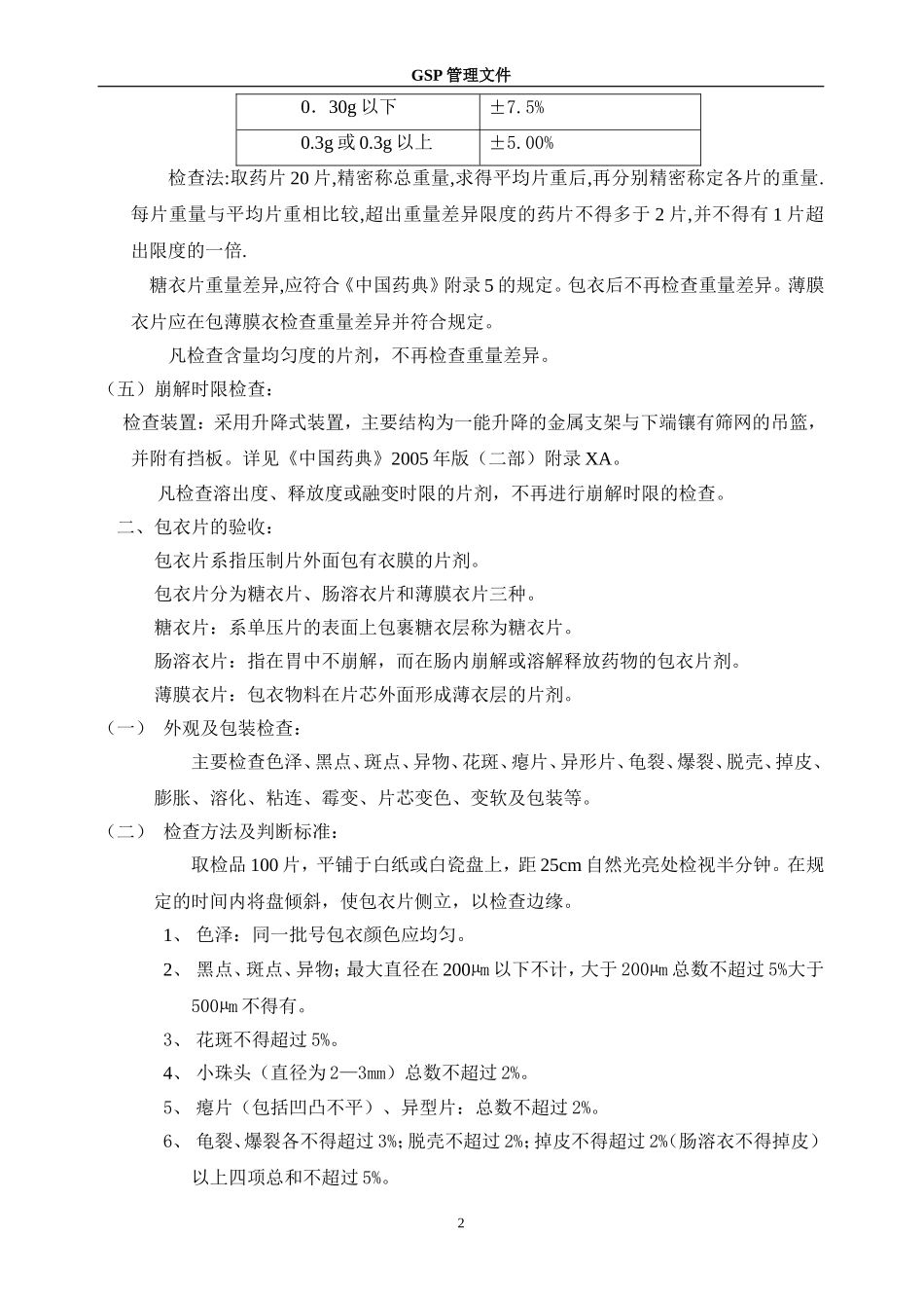 医药公司各种剂型的药品的验收规定_第2页