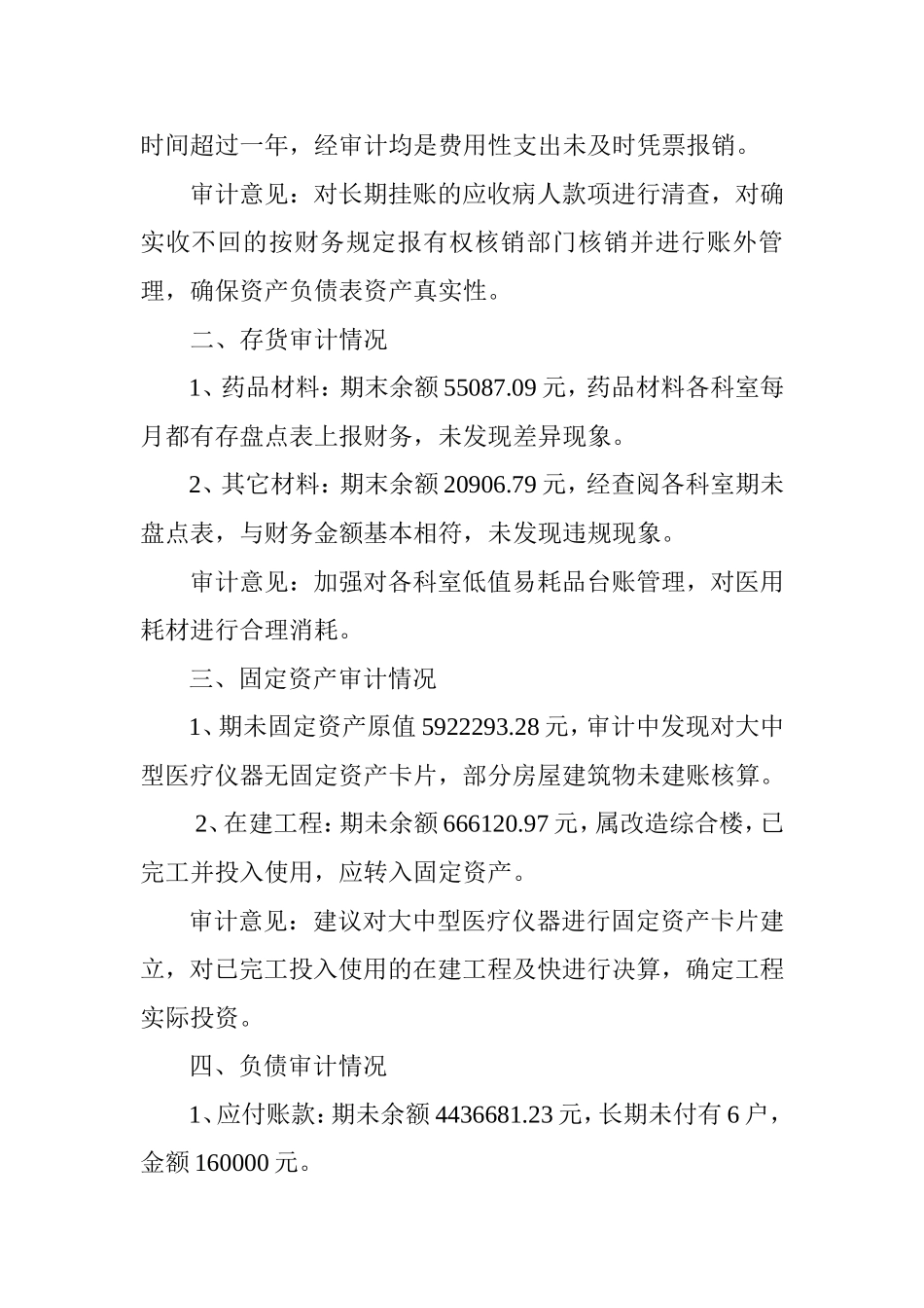 医院内部审计报告_第2页