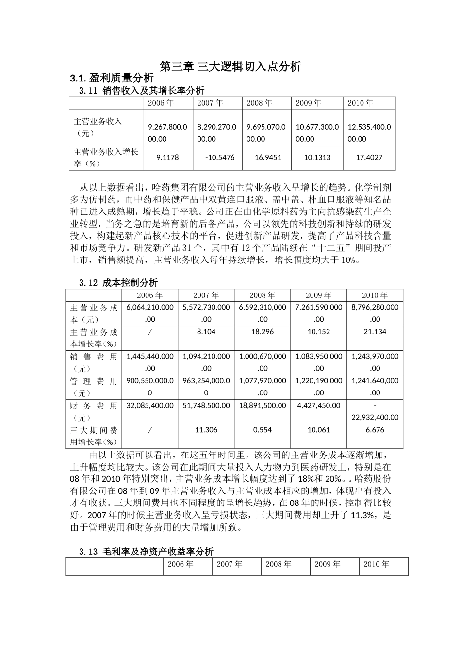 医药行业财务报表分析---以哈药股份公司为例_第3页