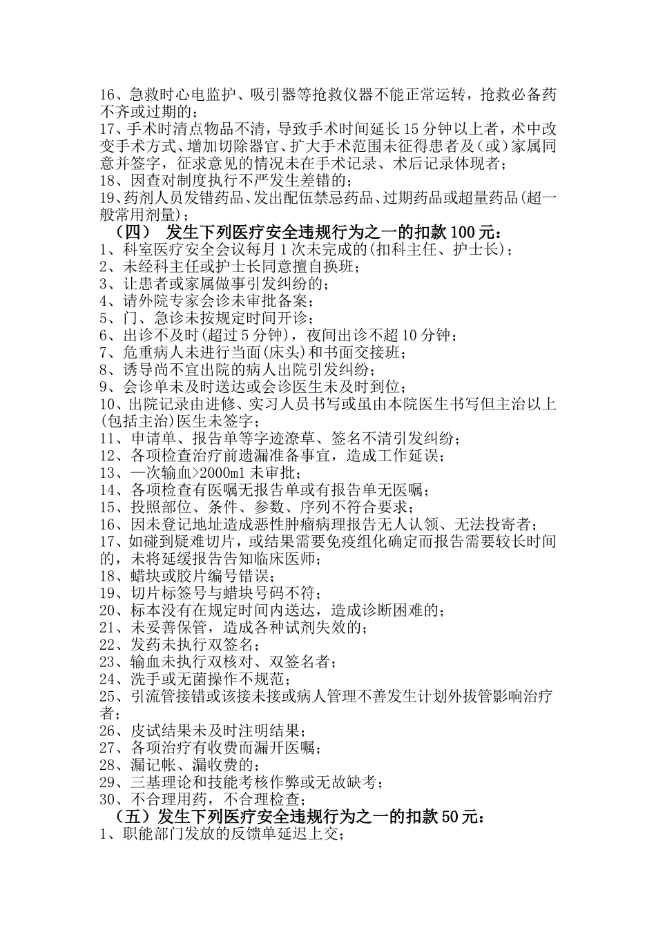 医疗安全生产活动月奖惩方案ju_第3页
