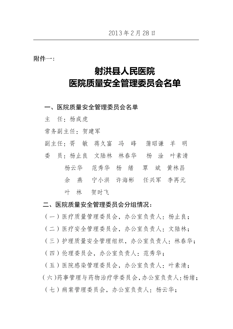 医院医疗质量安全管理体系_第2页