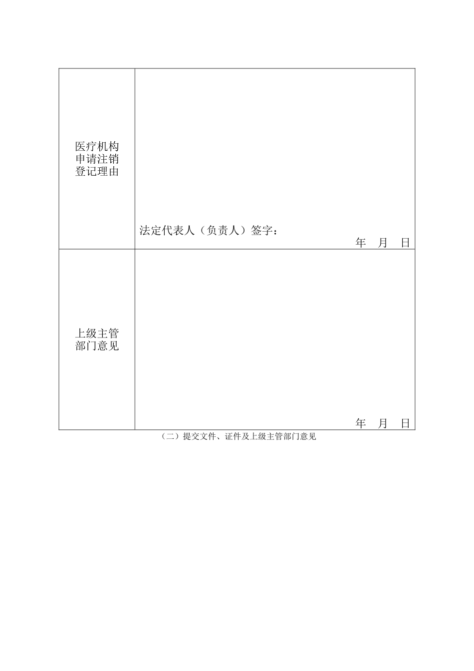 医疗机构注销申请书_第2页