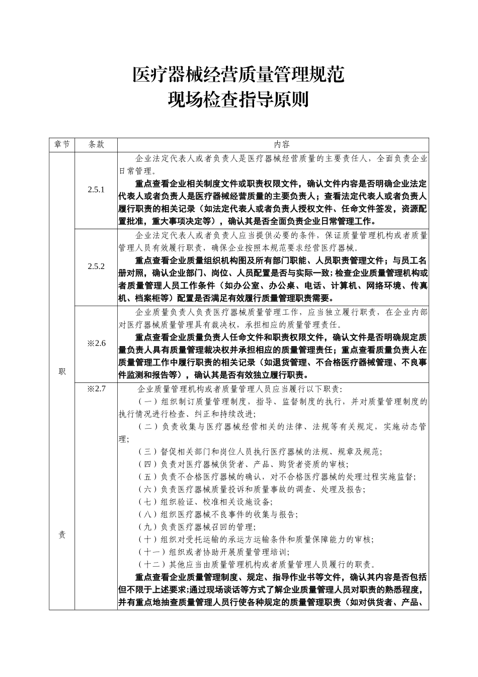 医疗器械经营质量管理规范现场检查指导原则_第1页
