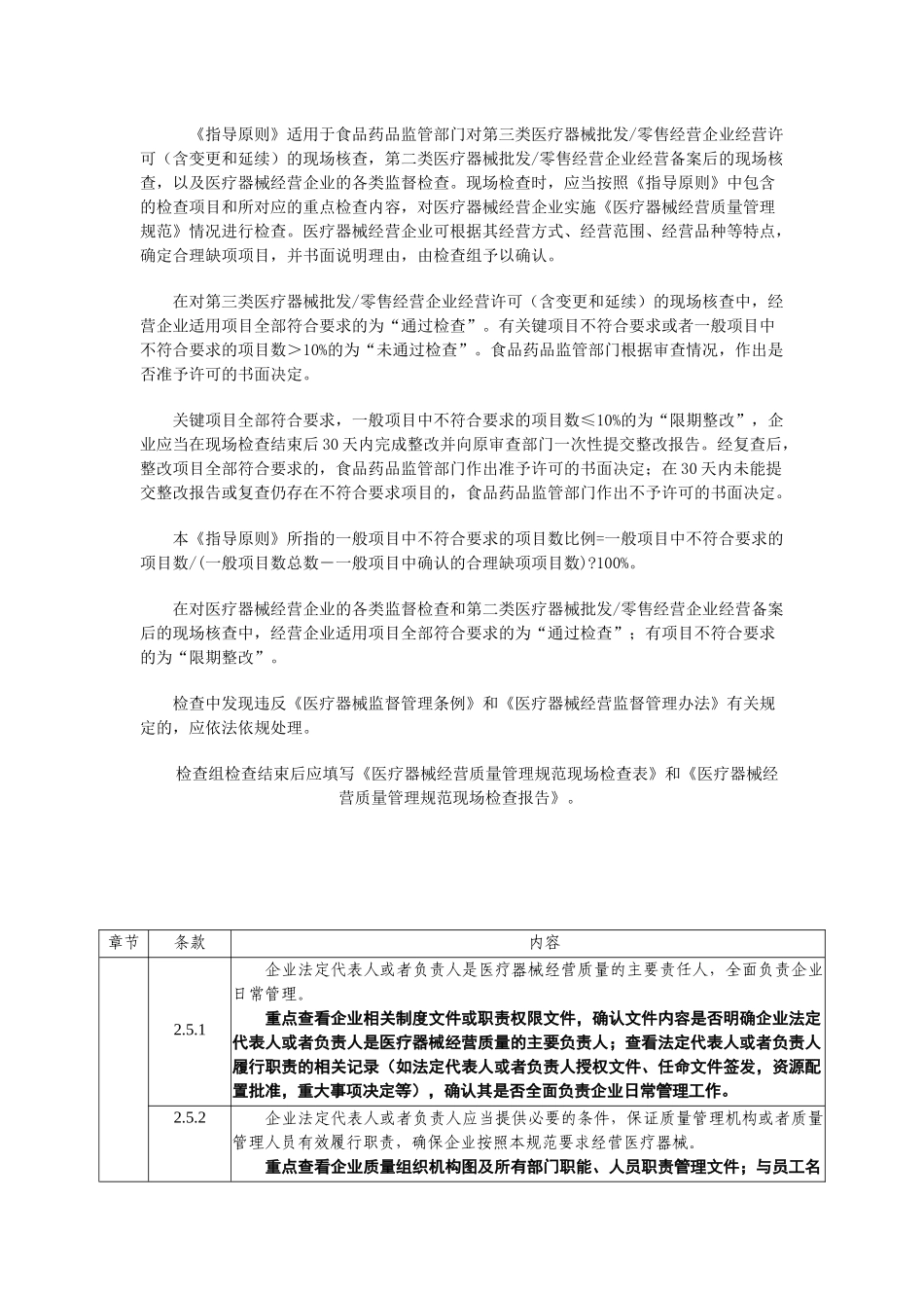 医疗器械经营质量管理规范现场检查指导原则2015_第2页