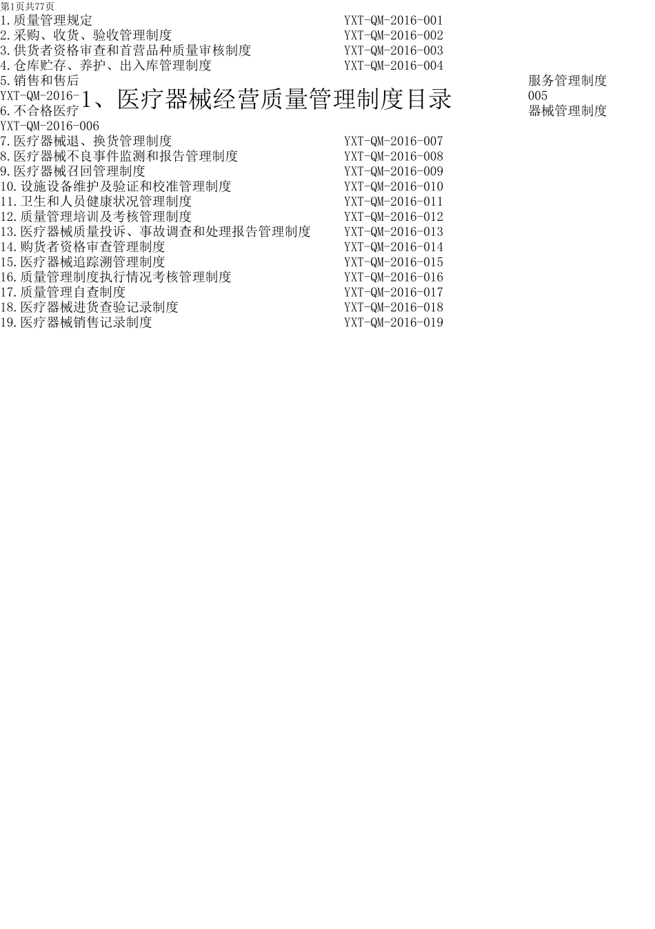 医疗器械经营质量管理体系文件_第2页