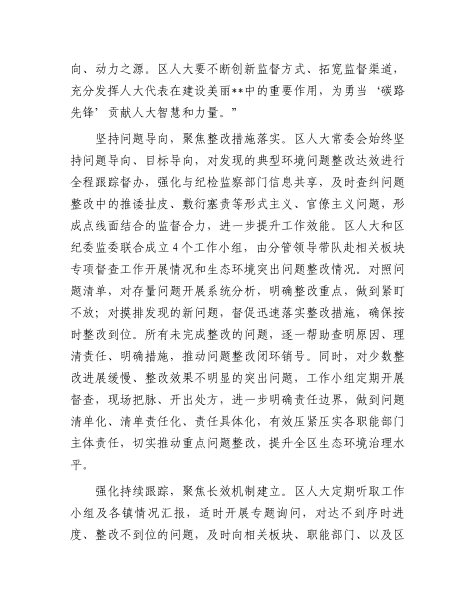 在2024年全区生态环境突出问题整改推进会上的汇报发言_第2页