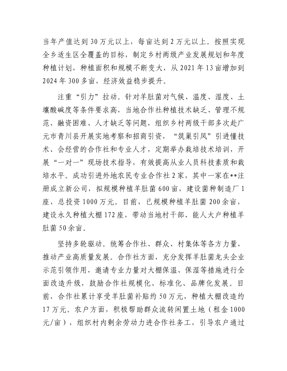 在2024年全区乡村产业发展工作调度推进会上的汇报发言_第2页
