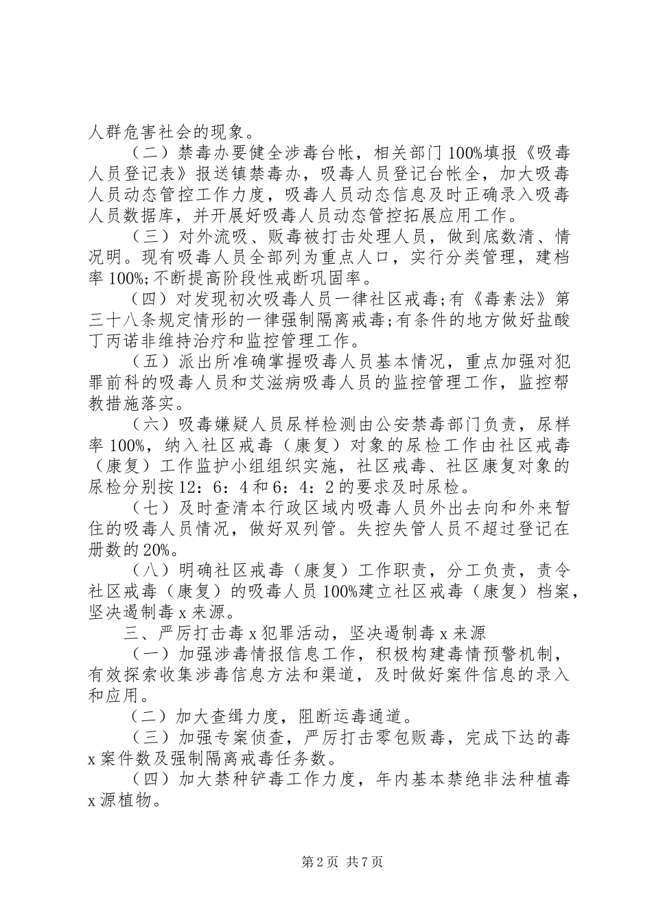 关于乡镇禁毒责任书_第2页