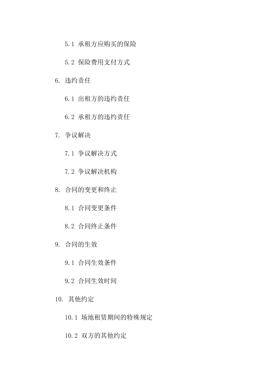 专业场地租赁协议范本2024年版_第3页