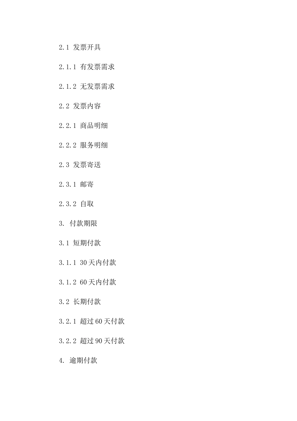 付款条款合同范本（2024年版）一_第3页