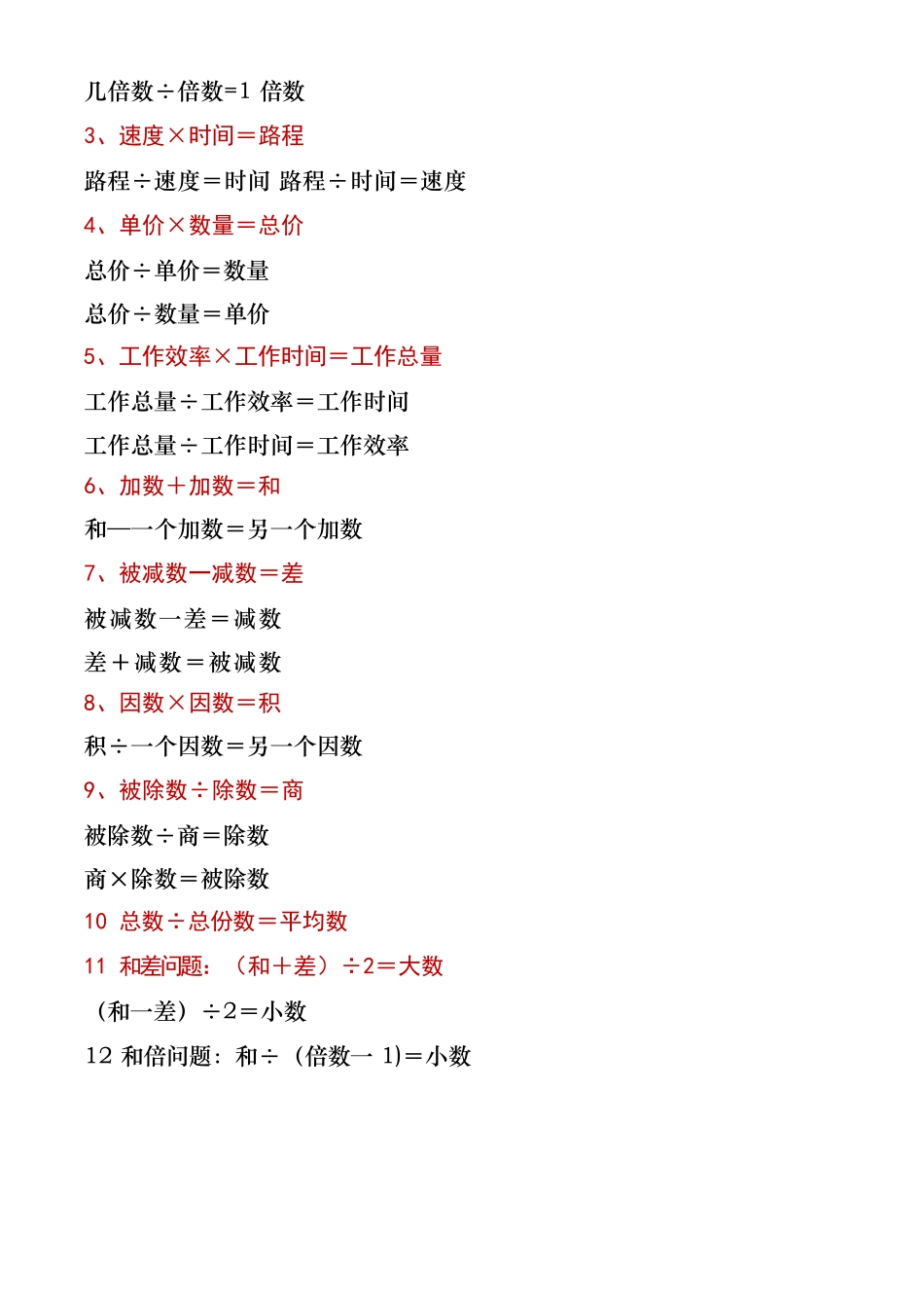 【必背公式】五年级上册数学必背公式_第3页