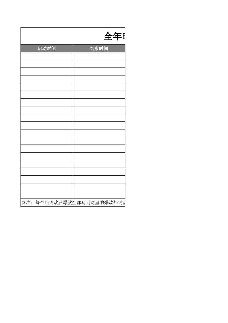 【运营规划】全年规划表_第1页