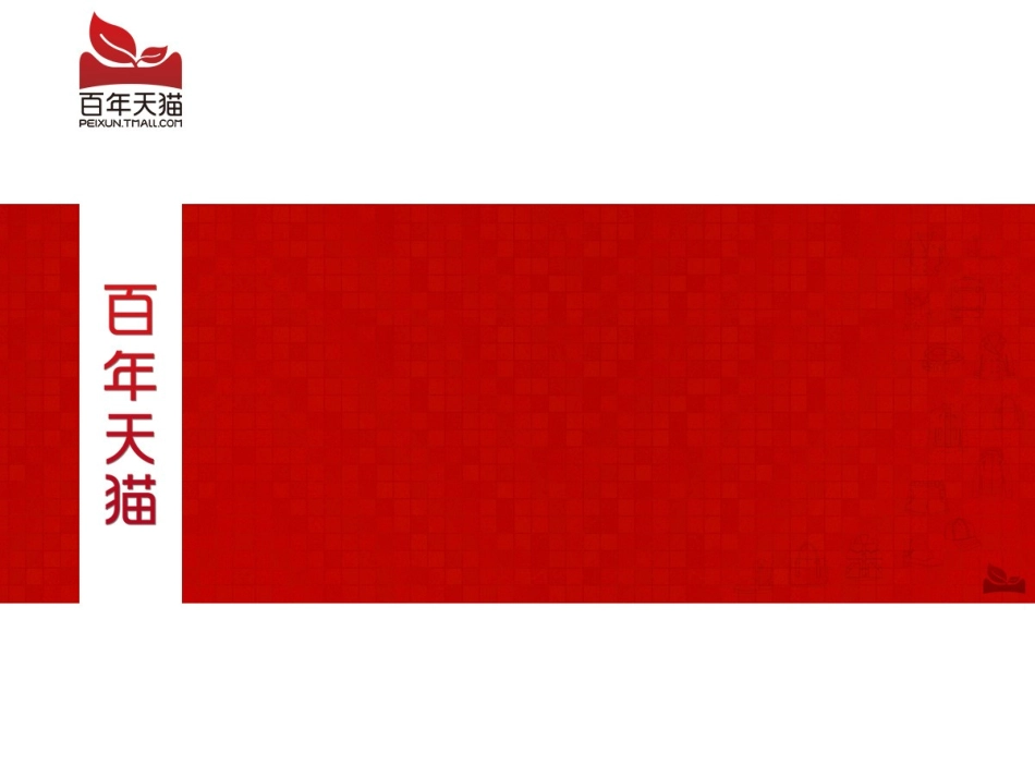【运营计划】百年天猫PPT模板_第1页