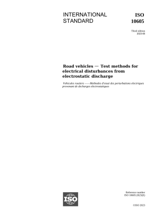 （正版） ISO 10605-2023原版完整文件