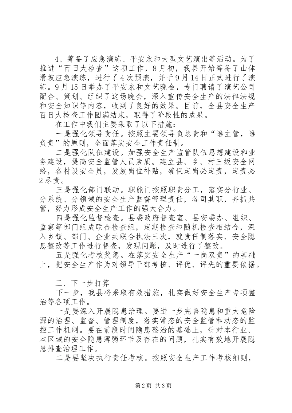 百日大检查汇报_第2页