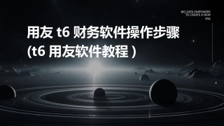 用友t6财务软件操作步骤(t6用友软件教程)