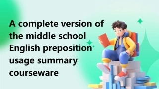 A complete version of the middle school English pr