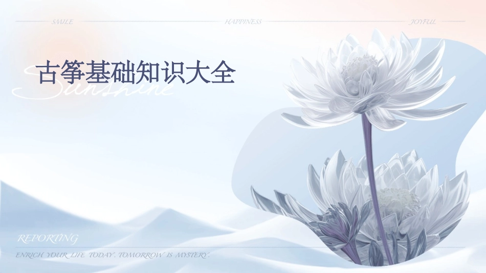 古筝基础知识大全_第1页