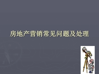房地产销售常见问题及处理