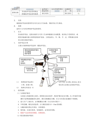 防护用品使用基准